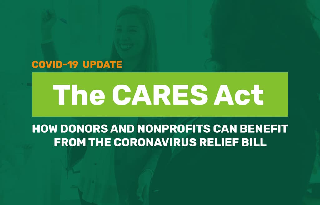 How Donors and Nonprofits Can Benefit from the CARES Act